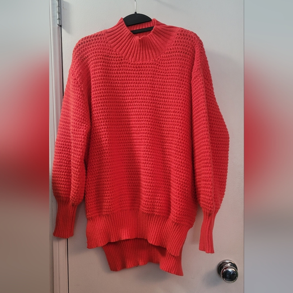 Cozy Coral Knit Sweater